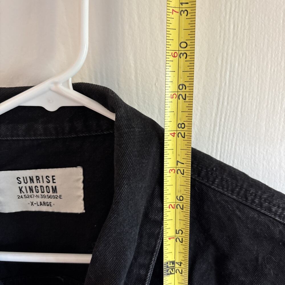 Sunrise Kingdom - black denim jacket in a - size XL - Picture 6 of 7
